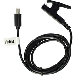 Vhbw - Câble usb compatible avec Garmin vívomove hr 010-01850-05 smartwatch, montre de fitness - Station de charge, noir, 100 cm