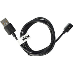 Vhbw - Câble usb remplacement pour Xiaomi Magnetic Charging Cable (Wearables 2) pour smartwatch, montre de fitness - Station de charge, noir, 100 cm