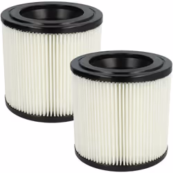 vhbw - the clever way Set de Cartouche Filtre pour votre aspirateur industriel, pour aspiration à sec ou humide - Finition su ...