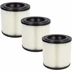 vhbw - the clever way Set de Cartouche Filtre pour votre aspirateur industriel, pour aspiration à sec ou humide - Finition su ...