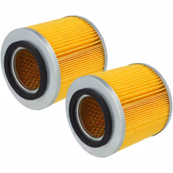 vhbw - the clever way Set de Cartouche Filtre pour votre aspirateur industriel, pour aspiration à sec ou humide - Finition su ...