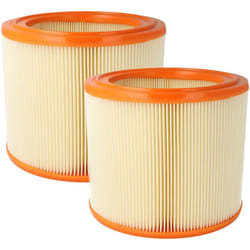 Vhbw - 2x Filtres à lamelles compatible avec Nilfisk - Alto sq 650-3M, sq 650-1M, sq 691-9M/B1, sq 690-3M/B1 aspirateur à main