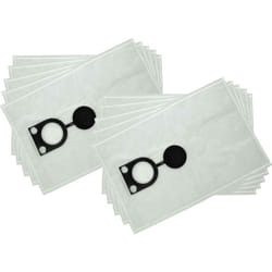 vhbw 10x Sacs remplacement pour Bosch 2607432037 pour aspirateur - microfibre non tissée, 50cm x 33cm blanc