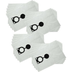 Vhbw - 20x Sacs remplacement pour Bosch 2607432037 pour aspirateur - microfibre non tissée, 50cm x 33cm blanc