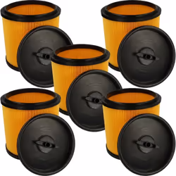 vhbw - the clever way Set de filtre plissé pour votre aspirateur industriel, pour aspiration à sec ou humide - Finition sur m ...