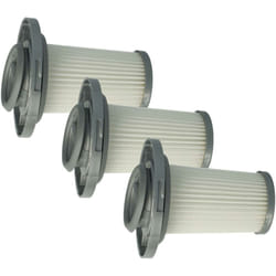 Vhbw - 3x Filtres séparateurs remplacement pour Rowenta ZR009005 pour aspirateur - Filtre de rechange, lavable gris / blanc