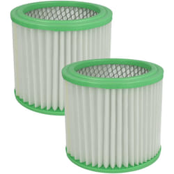 Vhbw - Lot de 2x filtres à cartouche compatible avec Parkside pask 18/8 c, pask 18/9 c aspirateur - Filtre plissé, plastique / papier