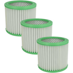 Vhbw - 3x filtre à cartouche compatible avec Parkside pas 500 A1, pas 500 C1, pas 500 B1 aspirateur - Filtre plissé, papier / plastique