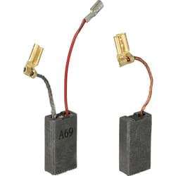 Vhbw - 2x balais de charbon 23 x 12,3 x 6,2 mm compatible avec Bosch gbh 5 dce, 38, 5-40 de, 5-40 dce, 5-38 d outil électrique, marteau piqueur