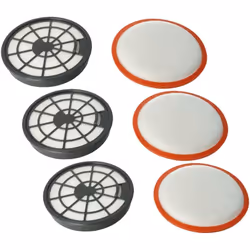 vhbw - the clever way Set de filtres de haute qualité pour votre aspirateur Ce set de filtres de rechange de 6 pièces de la m ...