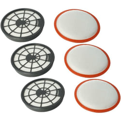 Vhbw - Lot de 6 filtres compatible avec Dirt Devil DD2720, DD2720-1, DD2720-0, DD2720-2, DD2720-3 aspirateur - filtre d'échappement, filtre