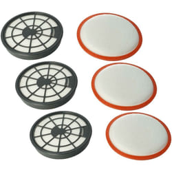 Vhbw - Lot de 6 filtres compatible avec Dirt Devil DD2720-6, DD2720-7, DD2720-5, DD2720-4, DD2720-8 aspirateur - filtre d'échappement, filtre