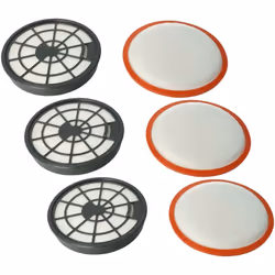 vhbw - the clever way Set de filtres de haute qualité pour votre aspirateur Ce set de filtres de rechange de 6 pièces de la m ...
