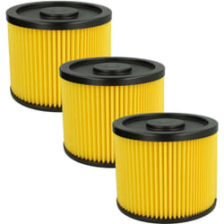 Vhbw - Lot de 3x filtres à cartouche compatible avec Lidl Parkside pnts 1250 A1, 1250 B2, 1250 C3, 1250 E4, 1250 F5 aspirateur - Filtre plissé