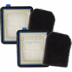 vhbw - the clever way Set de filtres de haute qualité pour votre aspirateur Ce set de filtres de rechange de 4 pièces de la m ...