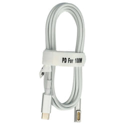 vhbw Câble USB-C vers MagSafe 1 compatible avec Apple MacBook Air 11 13 ordinateur portable - 175 cm 100 W PVC
