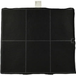 Filtre à charbon actif remplacement pour Bosch DHZ5135 pour hotte aspirante - 25,5 x 22,5 x 2,3 cm - Vhbw