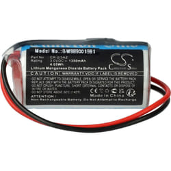 Pile compatible avec Verisure Camera Detector, Nattsikringspanel, Night Control système d'alarme (1350mAh, 3V, Li-MnO2) - Vhbw