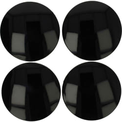 Vhbw - 4x Cache-moyeu, centre de roue compatible avec rial voitures, 64 mm noir, plastique