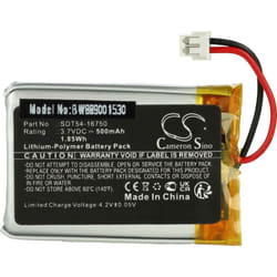 Vhbw - Batterie compatible avec SportDog Sporttrainer SD-575E Orange Edition Collar collier de dressage de chien (500mAh, 3,7V, Li-polymère)