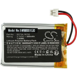 Vhbw - Batterie remplacement pour SportDog SDT54-16750 pour collier de dressage de chien (500mAh, 3,7V, Li-polymère)