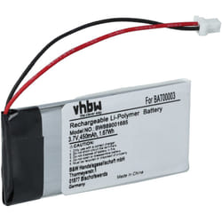 Vhbw - Batterie remplacement pour Cardo BAT00003 pour casque audio, écouteurs sans fil (450mAh, 3,7V, Li-polymère)