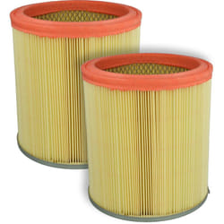 Vhbw - Lot de 2x filtres à cartouche compatible avec Rowenta rd 400 aspirateur - Filtre plissé, plastique / papier filtre