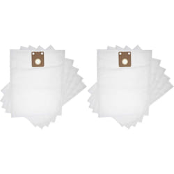 Vhbw - 10x Sacs compatible avec Nilfisk Alto saltix 10, Family Basis, Alto Saltix 3 aspirateur - microfibre non tissée, 42,5cm x 27cm blanc