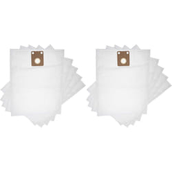 Vhbw - 10x Sacs compatible avec Nilfisk vc 300, Thor eco, VP300 eco, VP300 hepa aspirateur - microfibre non tissée, 42,5cm x 27cm blanc