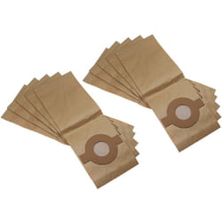Vhbw - 10x Sacs compatible avec Mio Star mi 18 aspirateur - 44cm x 16cm marron
