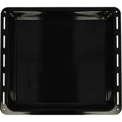 Plaque de four compatible avec Zanussi ZOUK91PX Four - 42,2 x 37,6 x 5 cm, anti-adhésif, émaillée noir - Vhbw