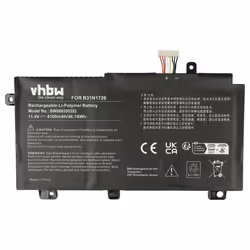 vhbw Batterie remplacement pour Asus B31N1726 pour ordinateur portable (4100mAh 111V Li-polymère)