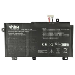 vhbw Batterie remplacement pour Asus B31N1726 pour ordinateur portable (4100mAh 111V Li-polymère)