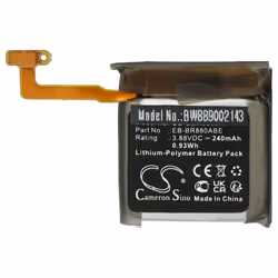 vhbw Batterie remplacement pour Samsung EB-BR880ABE EB-BR860ABY pour smartwatch montre connectée bracelet fitness (240mAh 388 ...