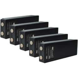 Vhbw - 5x Batterie compatible avec Scanreco Fasse, EA2512, Cifa, EEA2512, Fassi opérateur télécommande industrielle (2500mAh, 7,2V, NiMH)