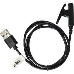 vhbw Câble USB compatible avec Garmin Forerunner 630, 645, 30, 230, 235, 35 smartwatch, montre de fitness - Station de charge, noir, 100 cm