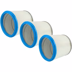 vhbw - the clever way Set de Cartouche Filtre pour votre aspirateur industriel, pour aspiration à sec ou humide - Finition su ...