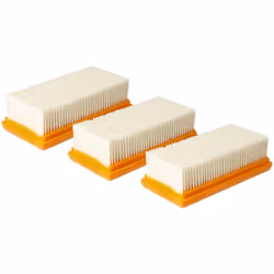 vhbw - the clever way Lot de 3x filtre à plis plats, filtre à air de refroidissement du moteur pour votre aspirateur multi-us ...