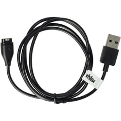 Vhbw - Câble usb compatible avec Garmin Approach S62, Approach S60 smartwatch, montre de fitness - Station de charge, noir, 100 cm