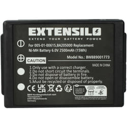 Batterie compatible avec hbc Spectrum a, 1, b, 2 opérateur télécommande industrielle (2500mAh, 6V, NiMH) - Extensilo