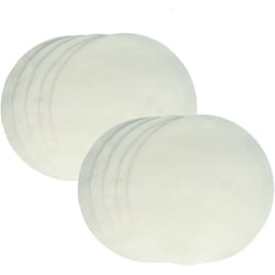 Vhbw - 10x Filtres fins compatible avec Nilfisk-Alto gd 930 s 2 Cubic, gd 940, gd 936, gd 945 aspirateur - Filtre en toison blanc, rond