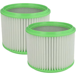 vhbw Lot de 2x filtres à cartouche compatible avec Gisowatt Phenix, Niagara, Lavamatic TI, Lavamatic TE aspirateur - Filtre plissé