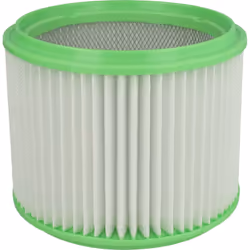 vhbw - the clever way Filtre plissé compatible pour votre aspirateur industriel, pour aspiration à sec ou humide - Finition s ...