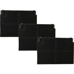 3x Filtres à charbon actif compatible avec Electrolux EFG5529X, EFG5530X, EFG514G, EFG70023S, EFG714G hotte aspirante - 19,5 x 13,9 x 2,2 cm - Vhbw