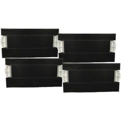 Vhbw - 4x Filtres à charbon actif compatible avec Siemens LI44630, LI46730, LI44631, LI44630/04 hotte aspirante - 39,8 x 19,6/17,4 x 2,9 cm