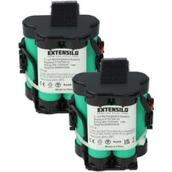 2x Batteries compatible avec Gardena Robotic R45Li 2016, R45Li 2017, R45Li 2013, R45Li 2015, R45Li 2014 tondeuse 2500mAh, 18V, Li-ion - Extensilo