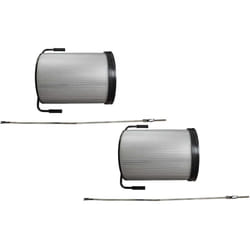 2x Cartouche filtrante poussières fines compatible avec Cormak FM300S, FM300 aspirateur à copeaux - Avec brosse de nettoyage - Vhbw