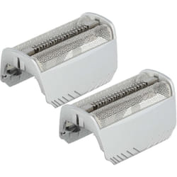 2x Grille double compatible avec Braun 7526, 7515, 7564, 7546, 7570, 7630, 7520, 7540, 7516, 7650, 7664, 7640, 7680, 7690, 7763 + cadre - Vhbw