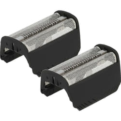 2x Grille double de rasoir électrique compatible avec Braun 7493, 7475, 5745, 5746, 5713, 5714, 5742, 5743, 5715, 5716 + cadre, noir - Vhbw
