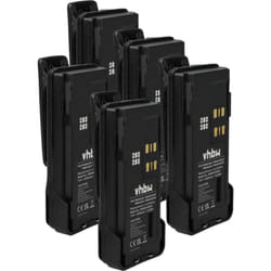 Vhbw - 5x Batterie compatible avec Motorola DP4800, DP4601, DP4600, DP4401, DP4801 radio talkie-walkie (2200mAh, 7,4V, Li-ion) - avec clip de ceinture